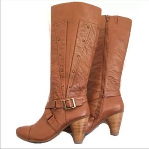 Miz Mooz Jennifer whiskey camel knee boot size 7